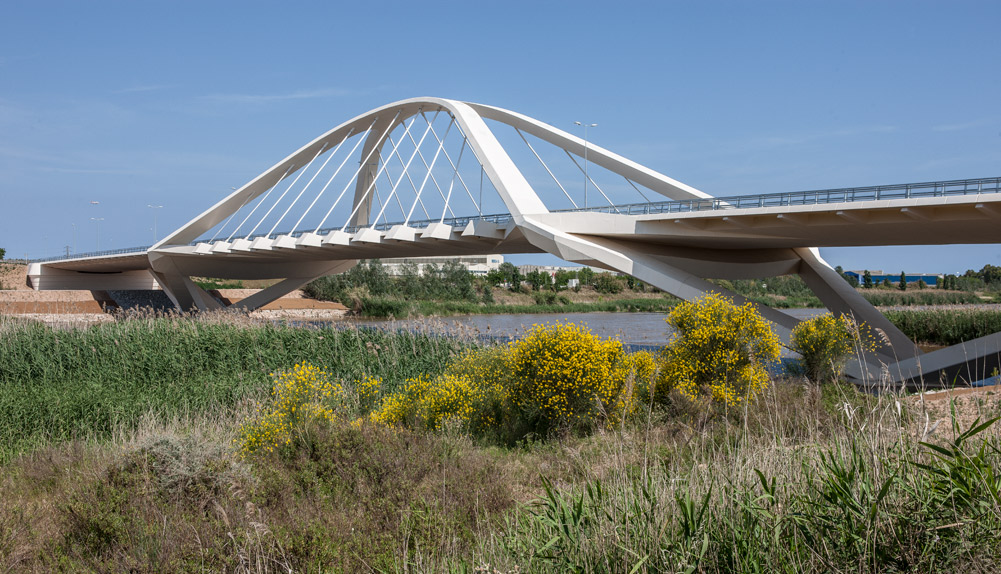 El puente arco más grande de Cataluña. España.- Copisa